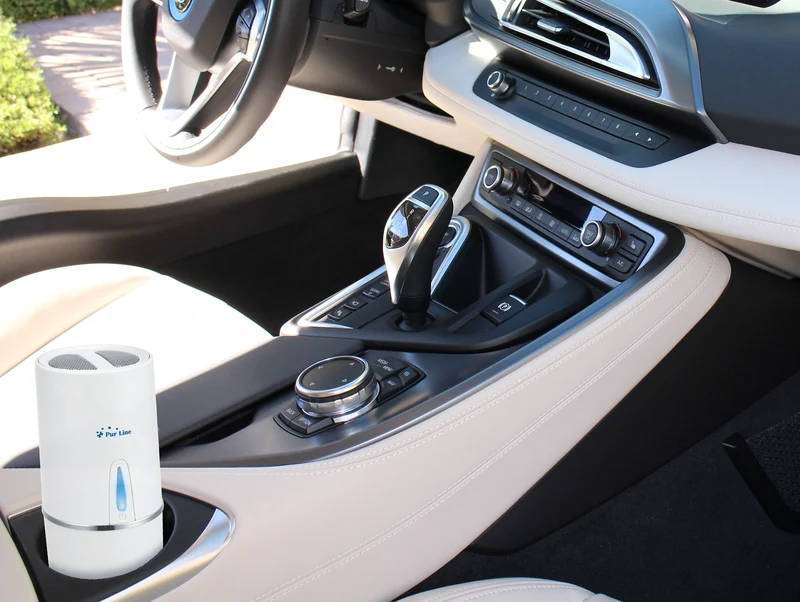 Purificateur d'air avec filtre HEPA, PM2, ioniseur, écran tactile LED, 3 vitesses et mode AUTO