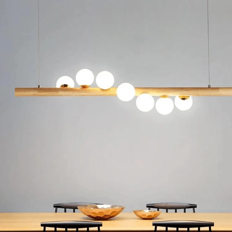 Lustre Chic et Moderne à Boules Suspendues