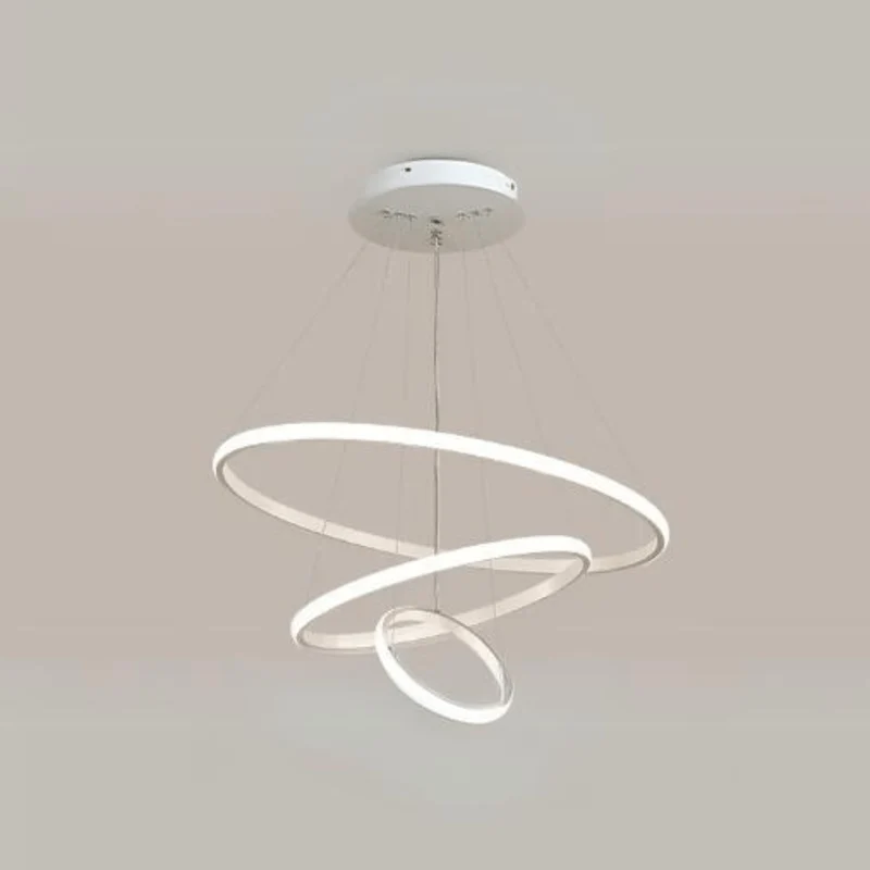 Lustre Design Blanc Moderne pour Salon