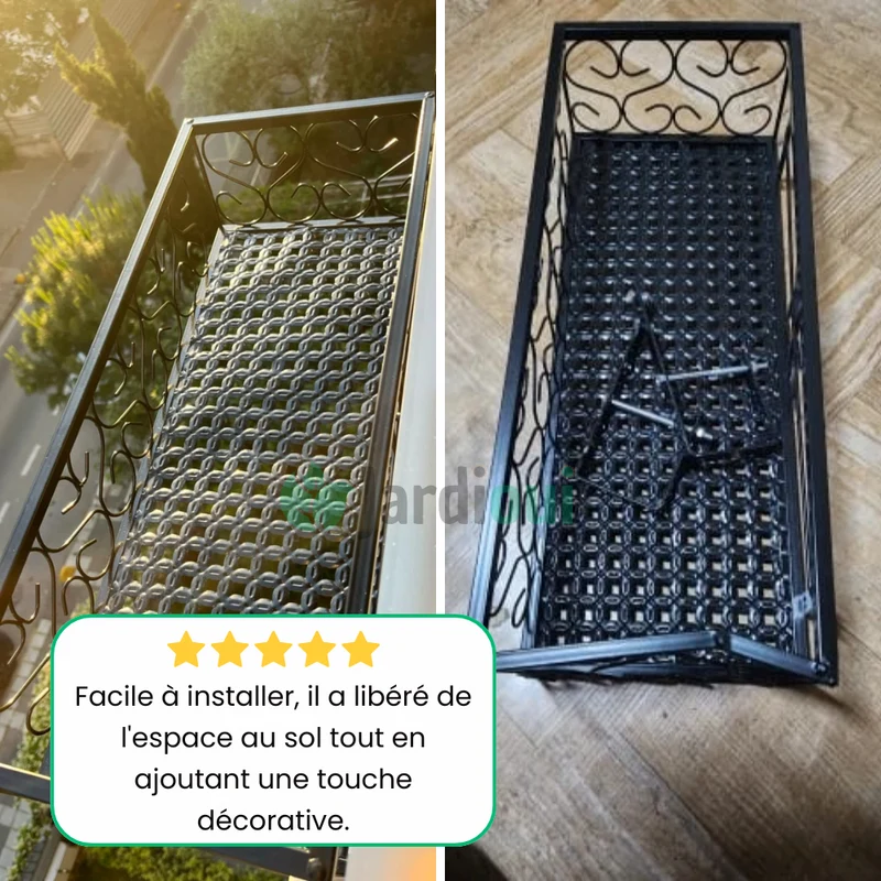 Support Jardinière Métallique Élégant
