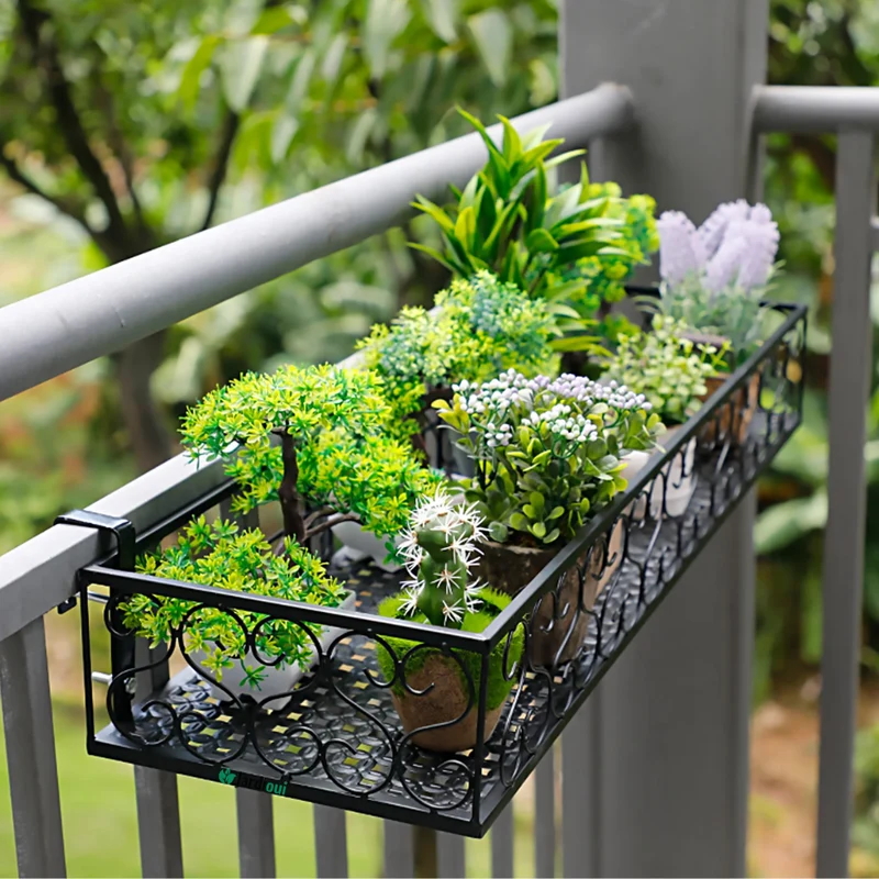 Support Jardinière Métallique Élégant