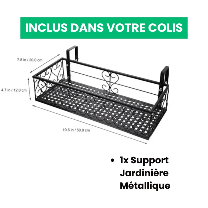 Support Jardinière Métallique Élégant