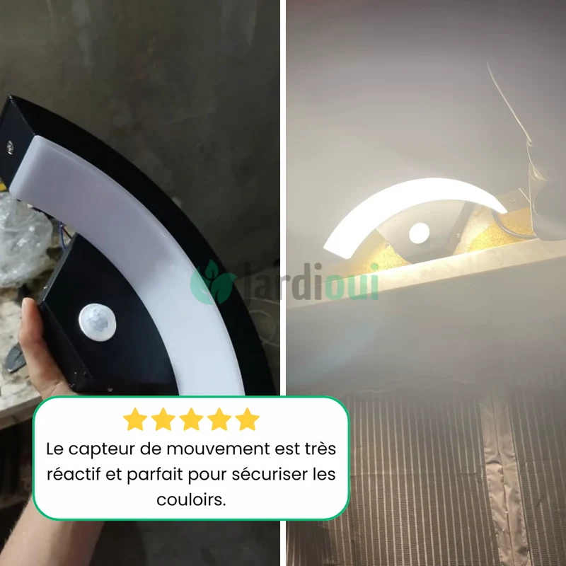 Lampe Détecteur de Mouvement Couloir Eventail Sans Fil