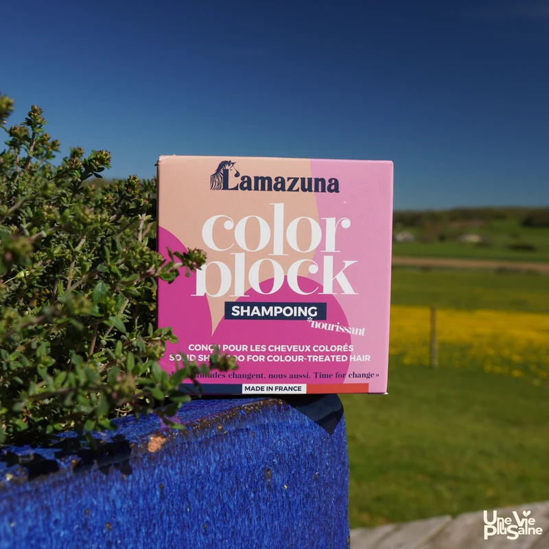 Shampoing solide cheveux colorés | Huile de cerise | Lamazuna