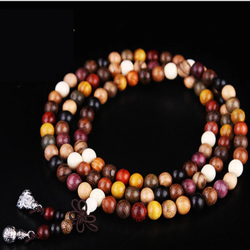 Mala tibétain en bois de santal