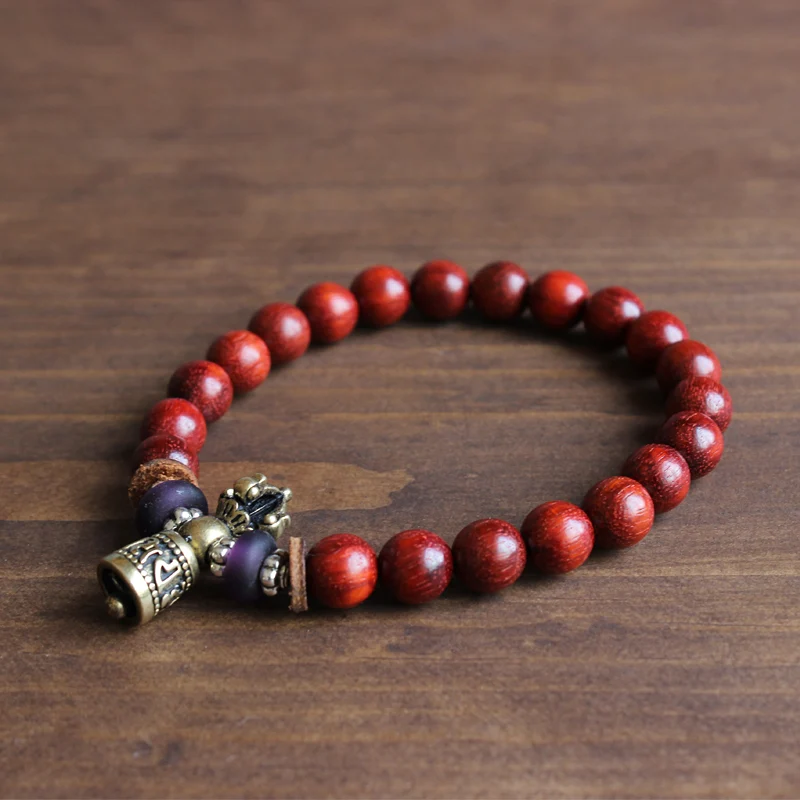 Bracelet tibétain en bois d'olivier