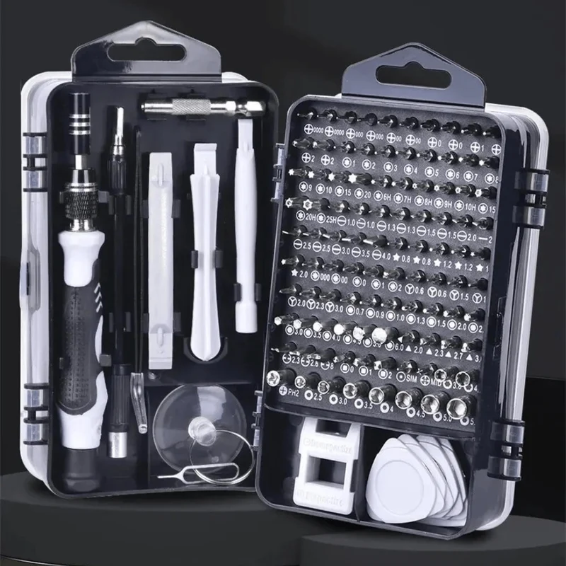Boîte de Tournevis de Précision Professionnelle 115 en 1 (+8 Pics Offerts )
