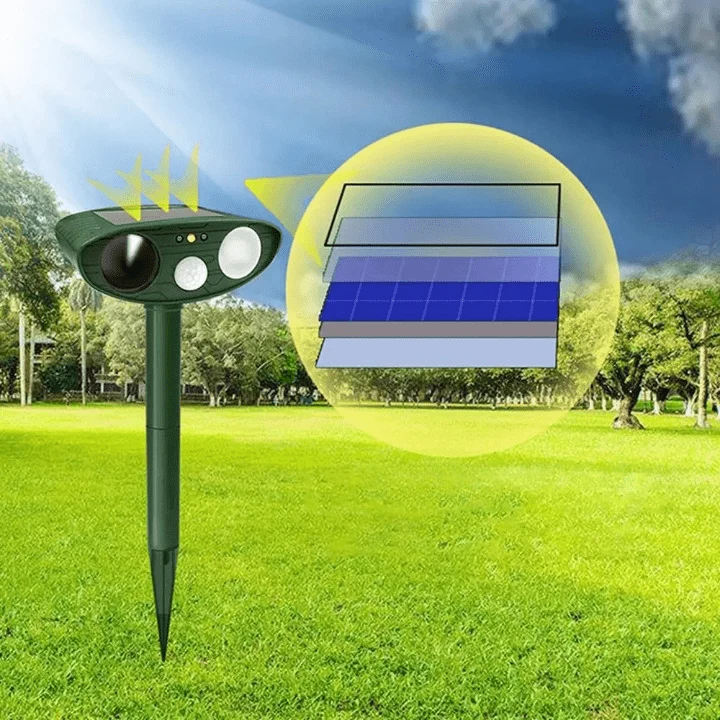 Répulsif d'Animaux Solaire à Ultrasons Innovant