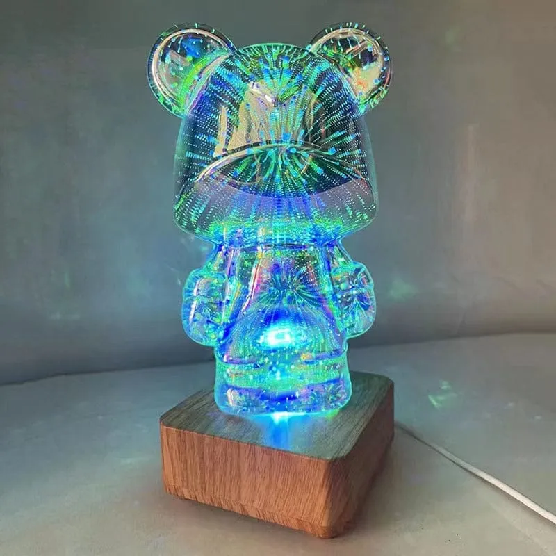 LumiOurson - Lampe-ourson à effets Feu d'Artifice