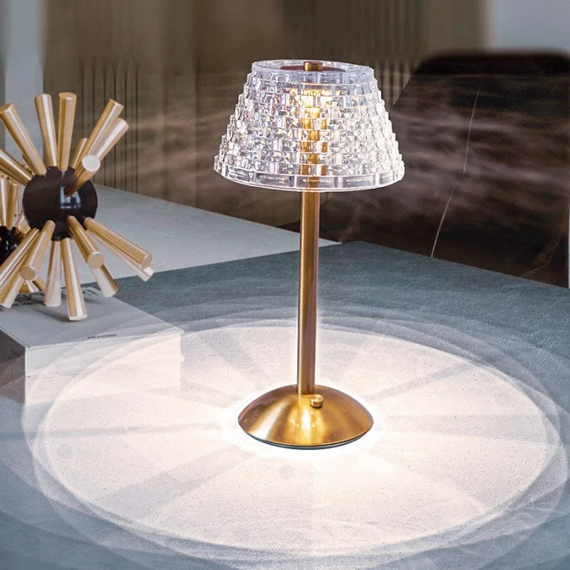 Lampe de chevet Rétro effet Cristal