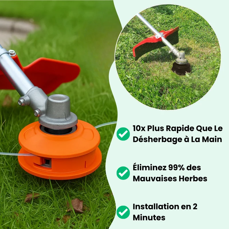 Tête de Débroussailleuse Incassable - JardiBlade PRO