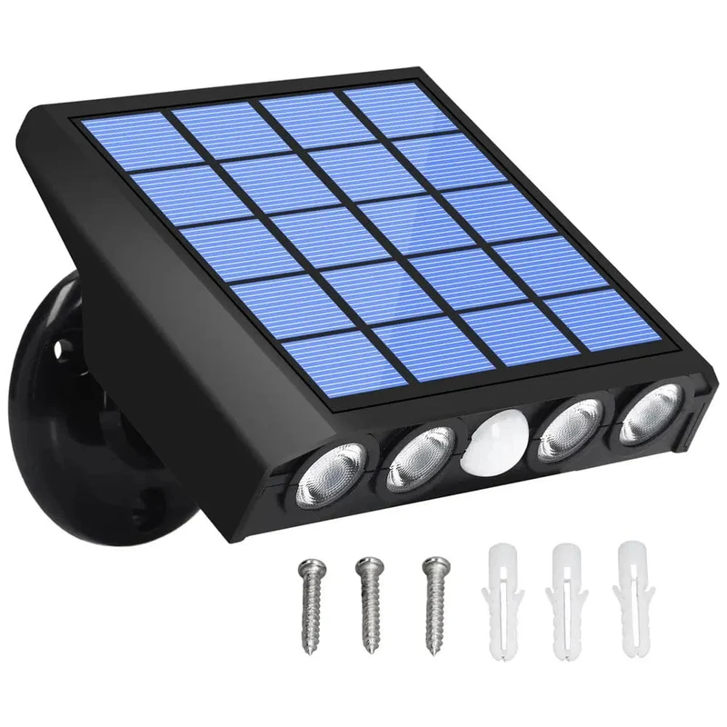 Lampe murale solaire Puissante à détecteur de mouvements