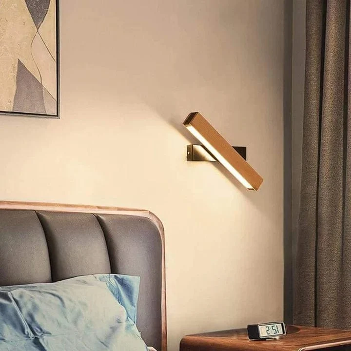 Applique murale Rotative en Bois Massif