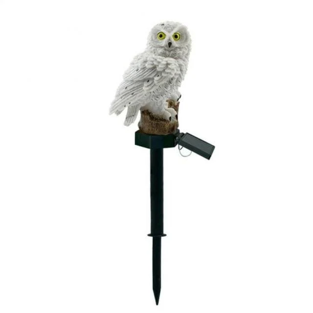 Lumière Solaire Extérieur sur Pied Chouette Pour Jardin