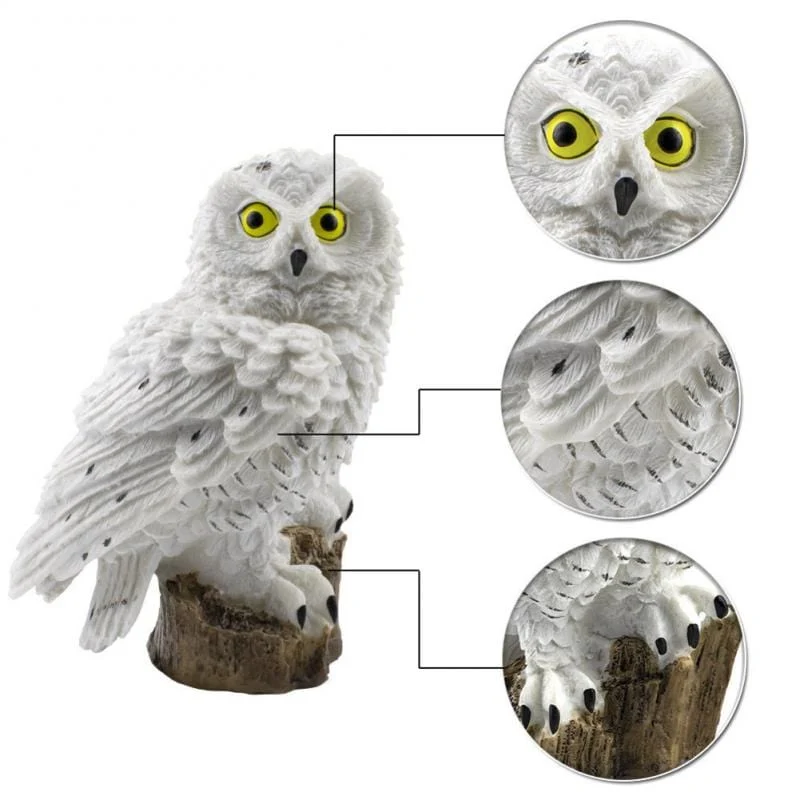 Lumière Solaire Extérieur sur Pied Chouette Pour Jardin