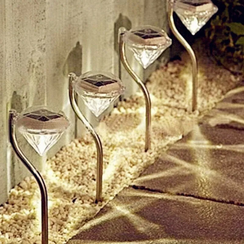 Balises Solaires Diamants ( Lot de 4 Pièces )