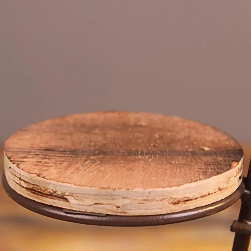 Vélo Porte Plante en Bois Vintage
