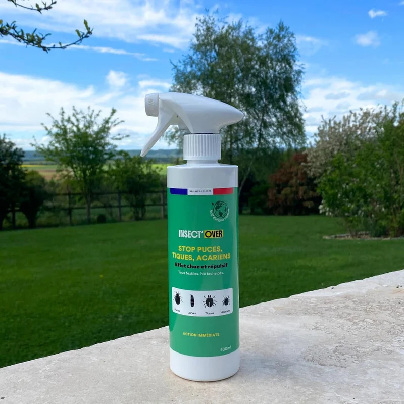 Spray anti-puces, tiques, acariens