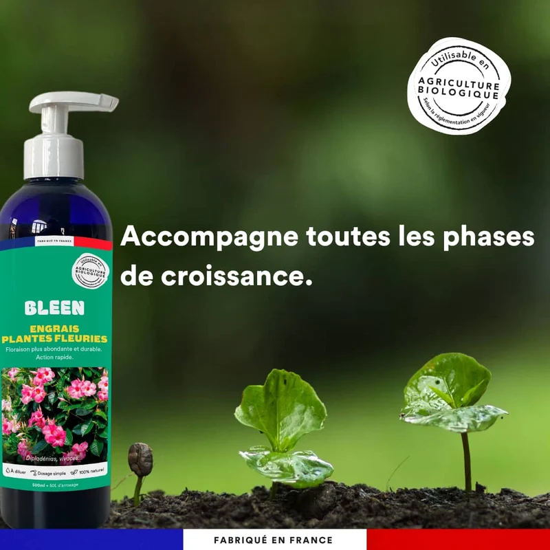 Engrais liquide plantes fleuries
