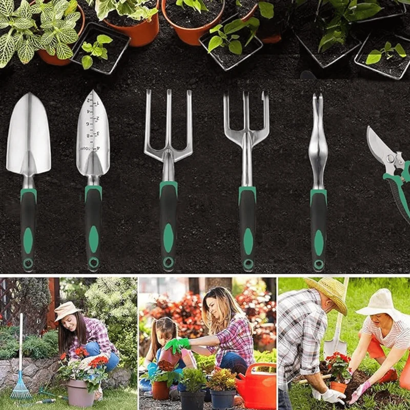 Kit Complet de Jardinage Professionnel - 11 Pièces (6 Outils + Accessoires Offerts)
