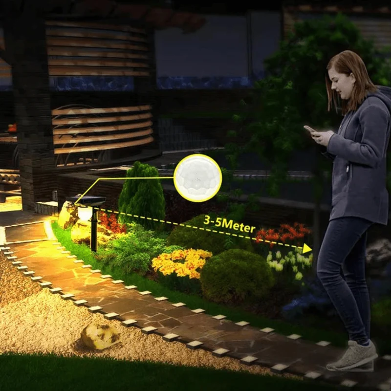 Lampe Solaire Économe avec Détecteur de Mouvement