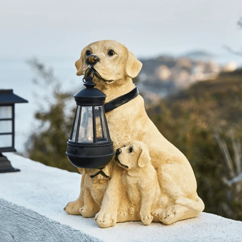 Lanterne Solaire Extérieur à Poser Chien