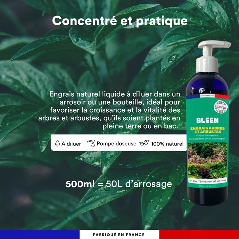 Engrais liquide arbres et arbustes