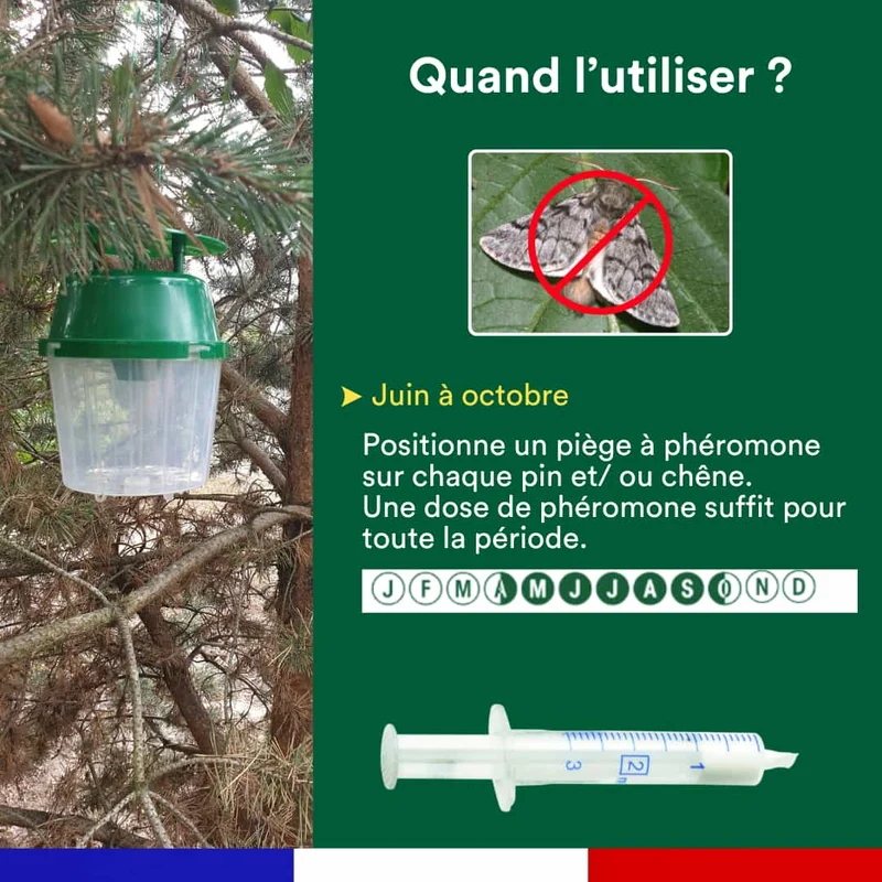 Kit de 2 seringues de phéromone contre la processionnaire