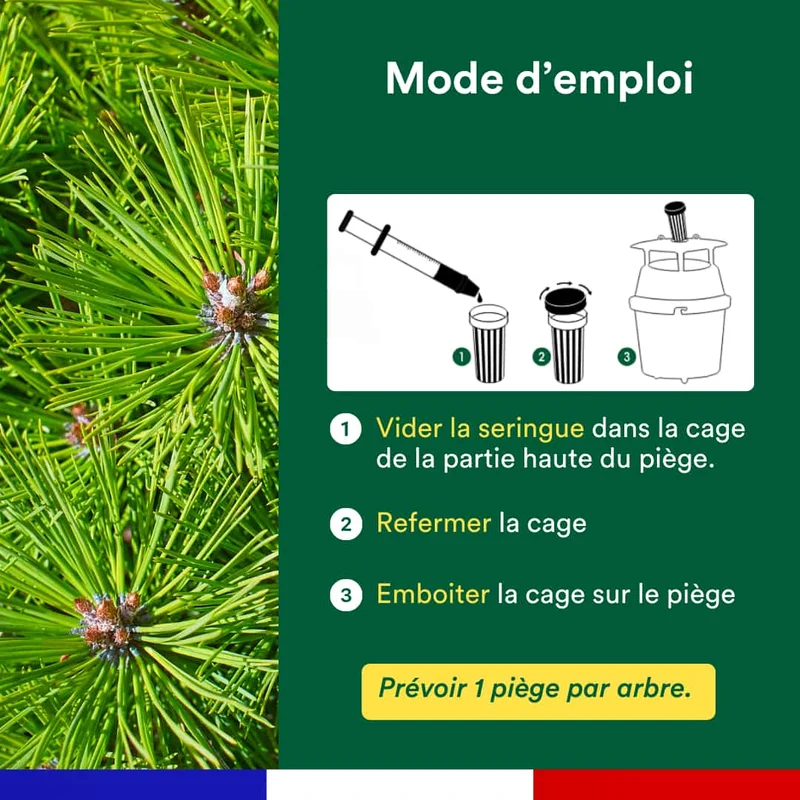 Kit de 2 seringues de phéromone contre la processionnaire