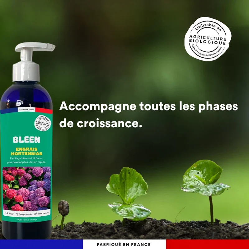 Engrais liquide hortensias