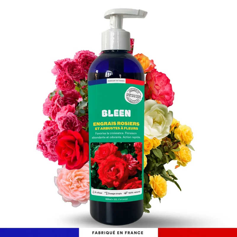 Engrais liquide rosiers et arbustes à fleurs