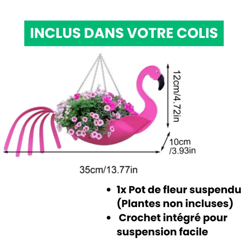 Pot de Fleurs Suspendu Animaux Artistiques