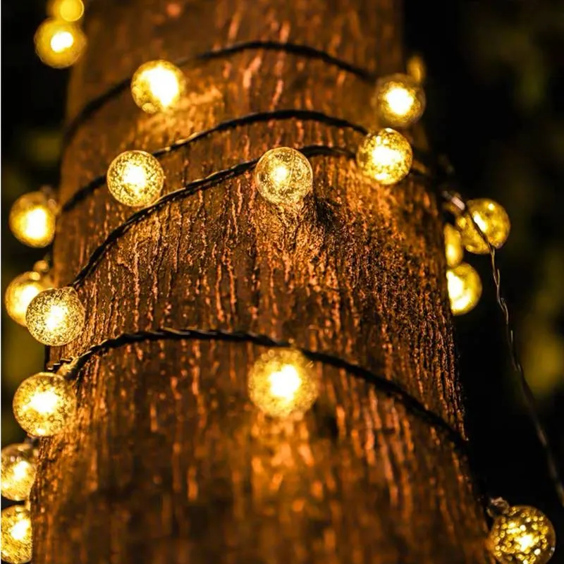 Guirlande Solaire Ampoule Scintillante LED