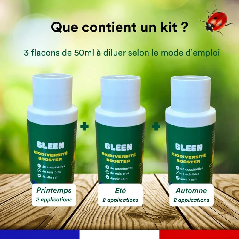 Anti-pucerons naturel - Kit annuel (3 flacons)