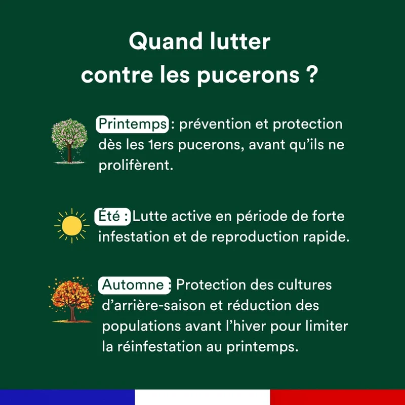 Anti-pucerons naturel - Kit annuel (3 flacons)