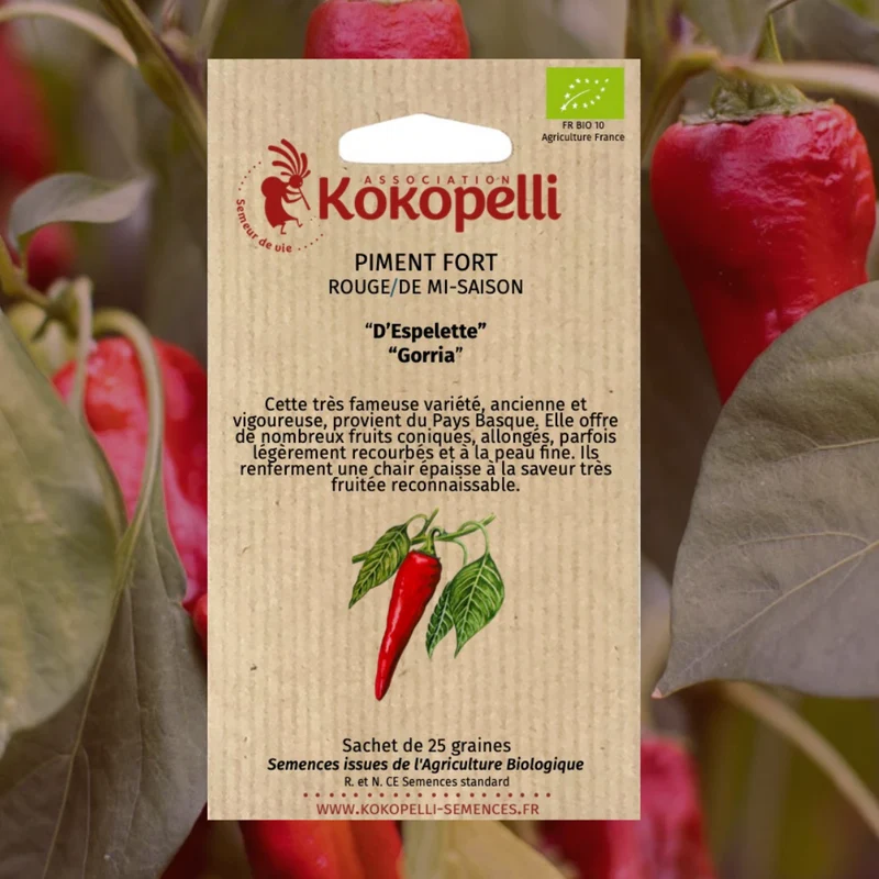Piment Fort Rouge/De Mi-Saison D’Espelette / Gorria