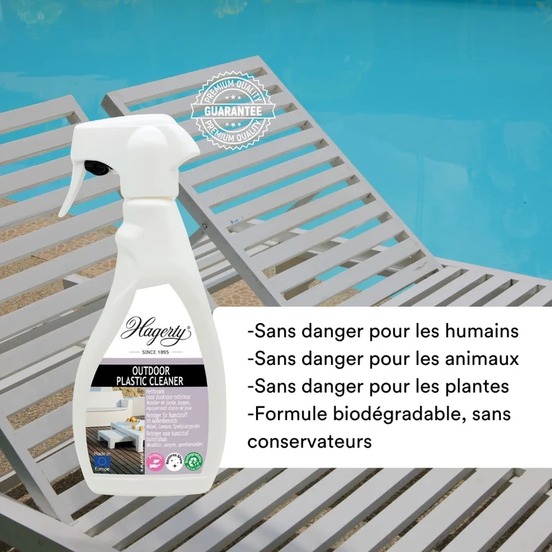 Nettoyant pour mobilier extérieur en plastique