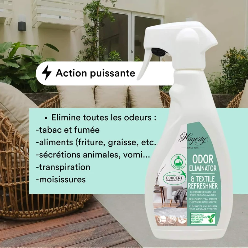 Destructeur d'odeur pour tissu
