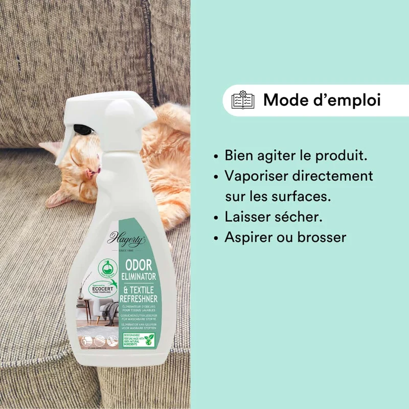 Destructeur d'odeur pour tissu