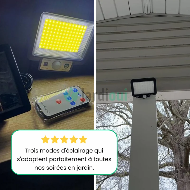 Lampe Solaire Puissante avec Détecteur de Mouvement