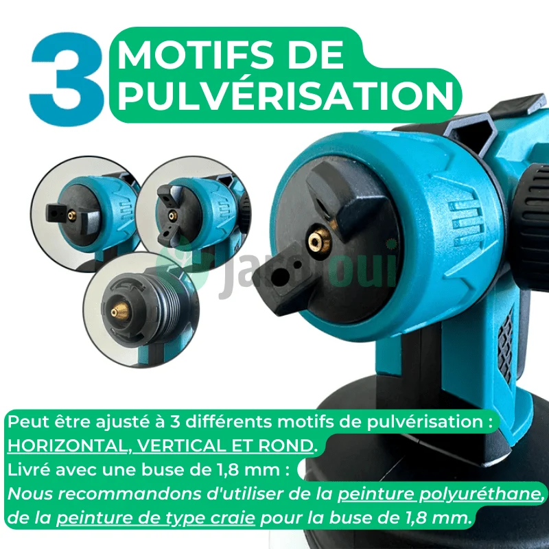 Pistolet à Peinture Électrique Sans Fil Portatif Magique (+Batterie Offerte)