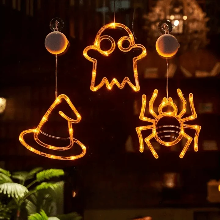 Guirlandes Lumineuses d'Halloween Étincelantes