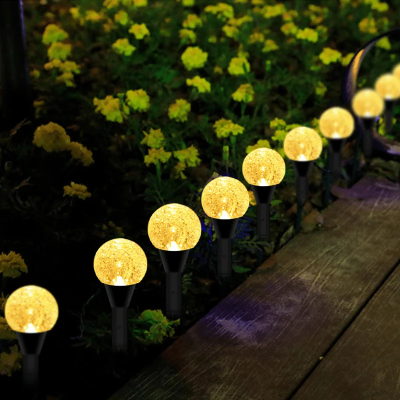 Boule Lumineuse Solaire Effet Bulle (Set de 10 Lampes)