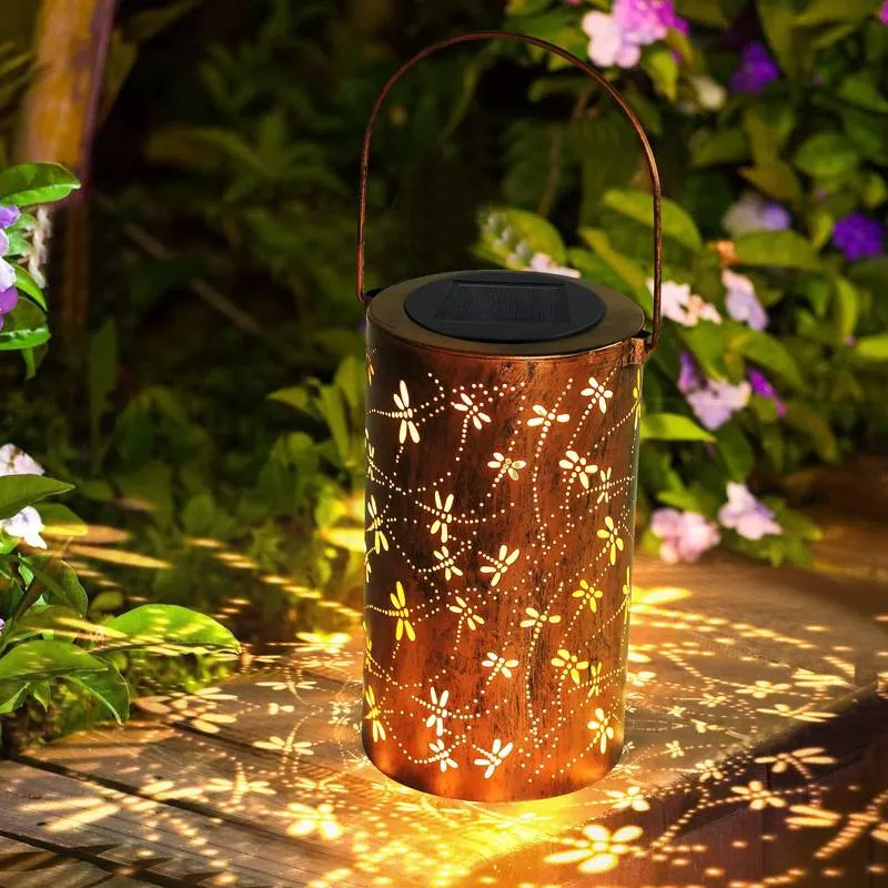 Lanterne Extérieur Solaire Motif Libellule