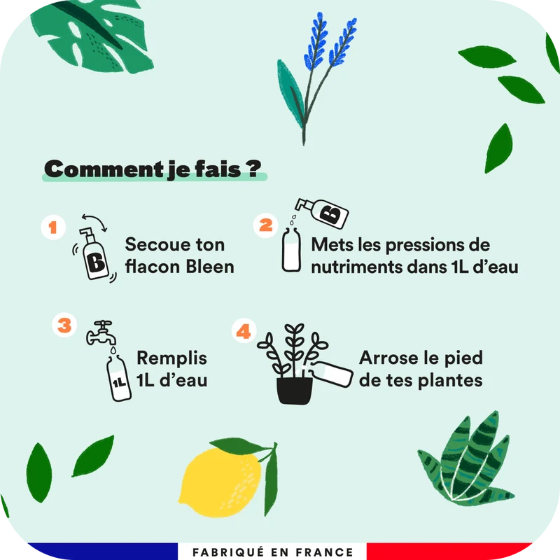 Kit de 4 engrais pour plantes
