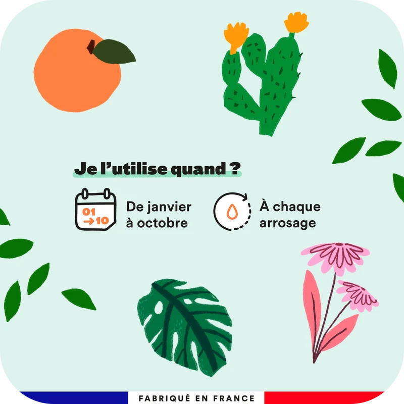 Kit de 4 engrais pour plantes
