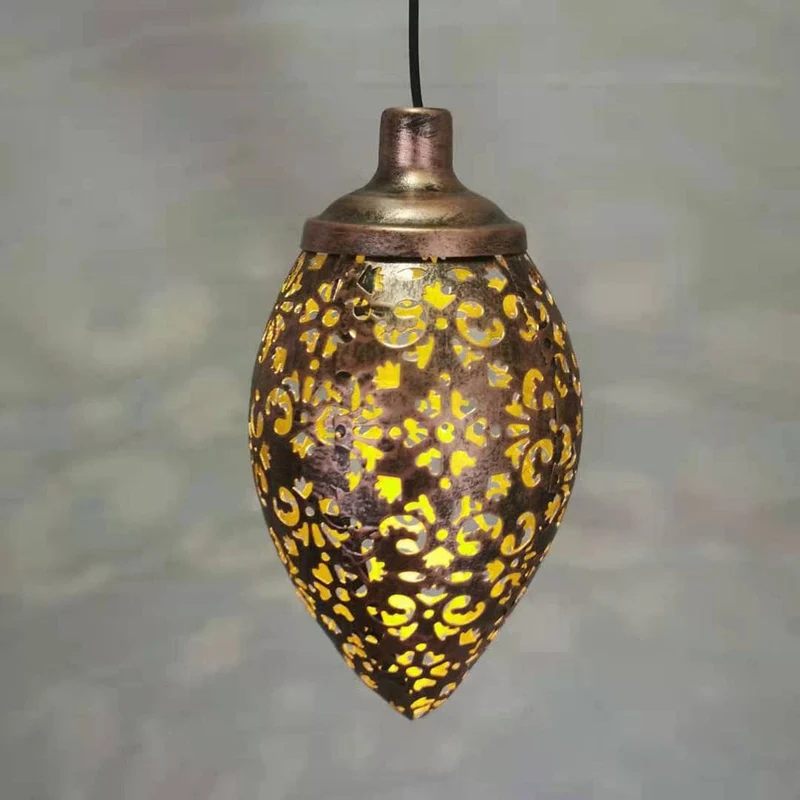 Lanterne Solaire Suspendue à Motifs Floraux