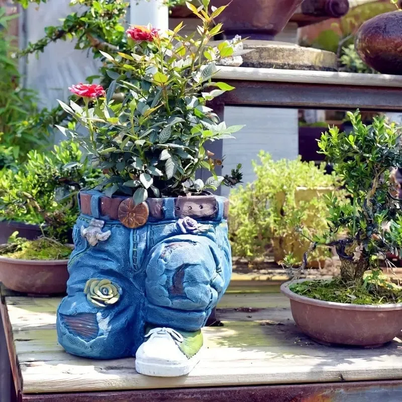 DenimVase™ - Pot de Fleurs Jean Innovant