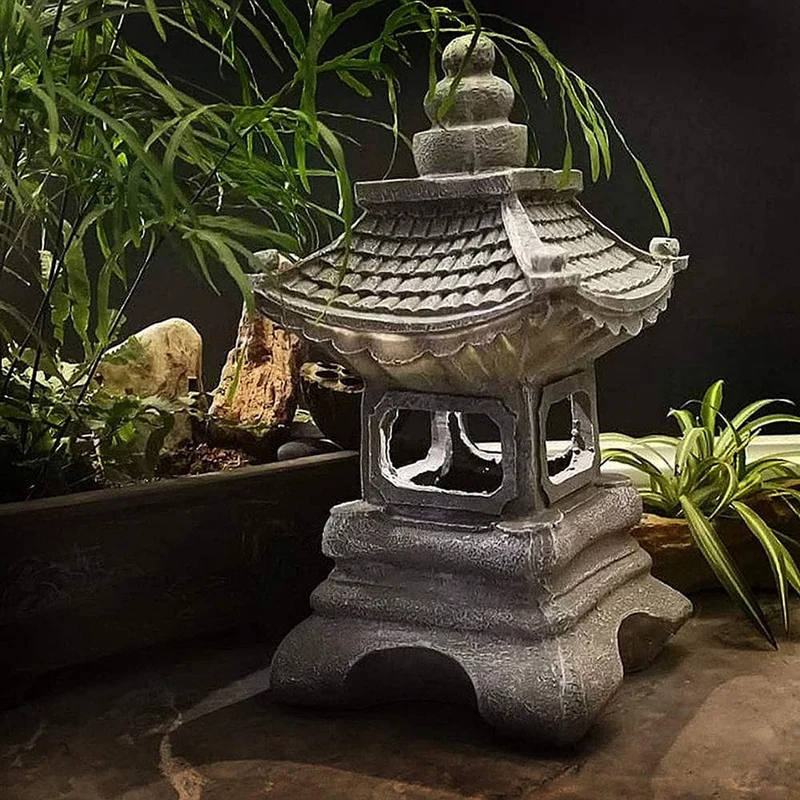 Lanterne Solaire Japonaise Traditionnelle Apaisante
