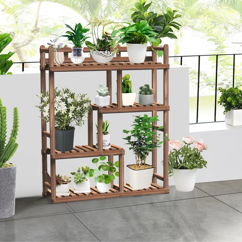 Meuble Porte Plante en Bois "Diseinua"